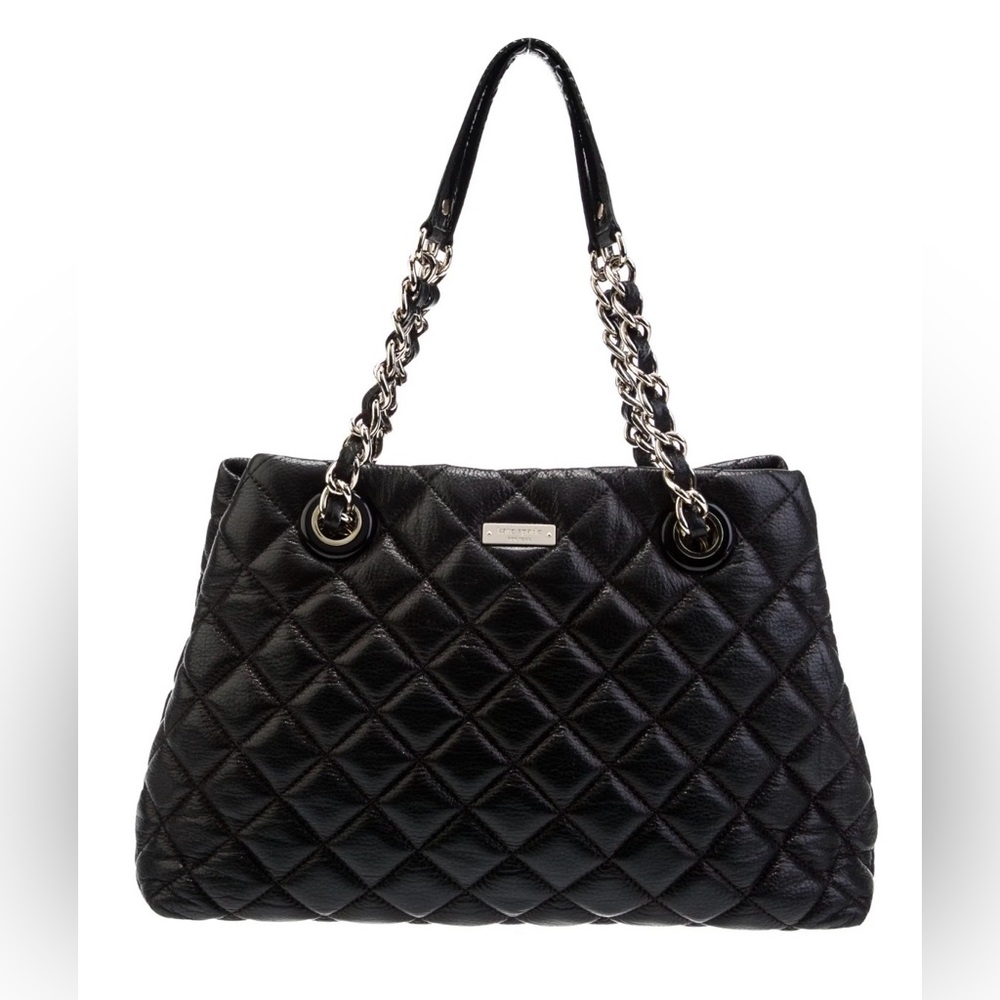 Kate Spade Elegant Black Quilted Handbag